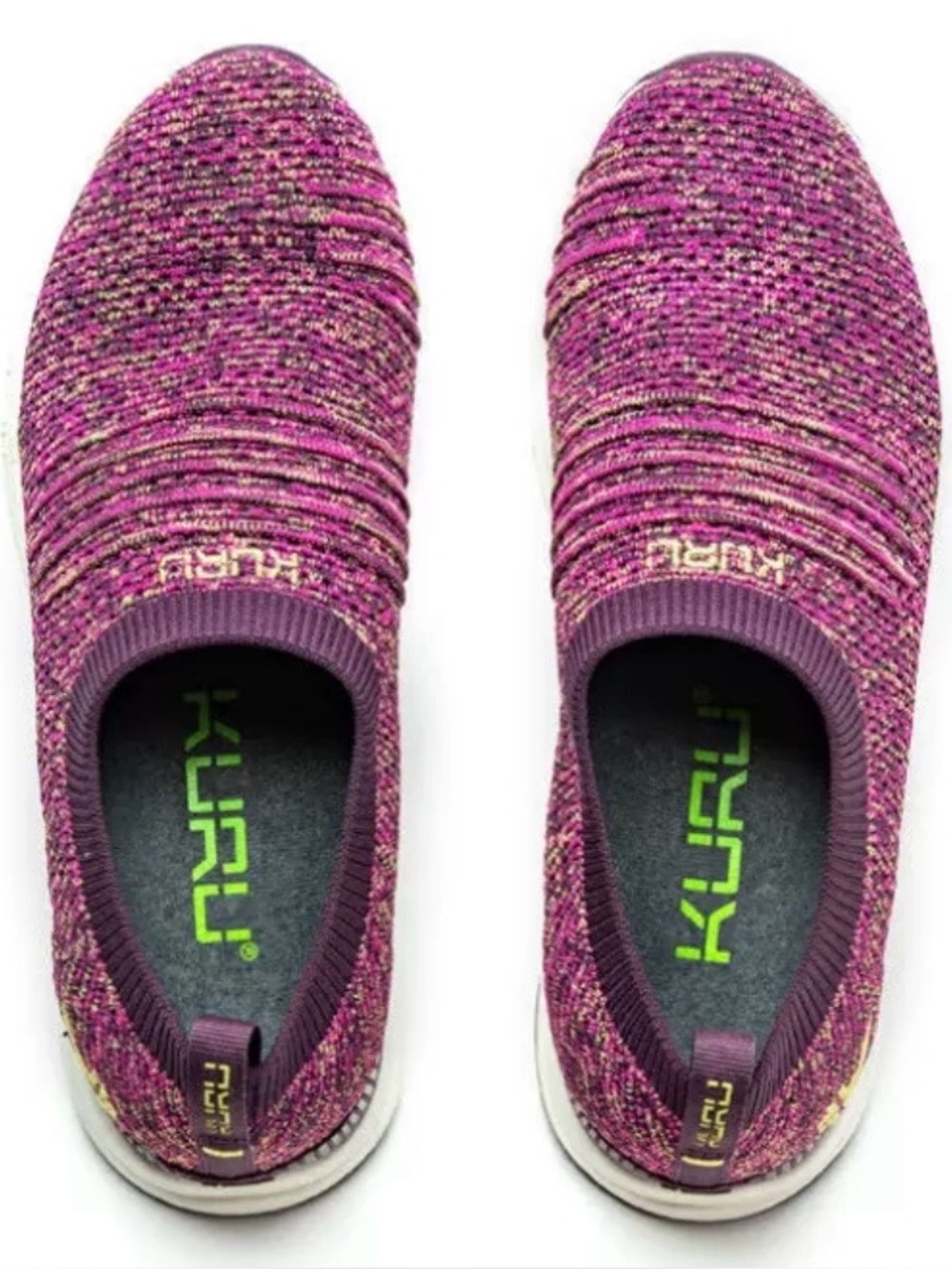 KURU STRIDE NOVA KNIT KURUCLOUD FOAM SLIP ON WOMENS SIZE 7.5 PURPLE CONFETTI - Picture 6 of 17